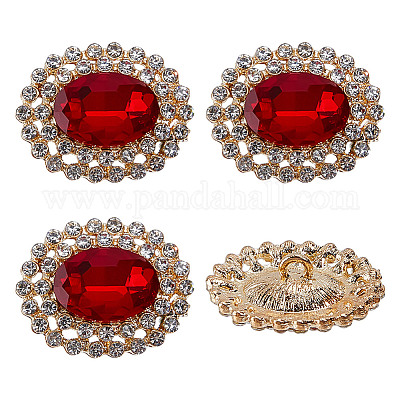 4 шт. пуговицы из сплава с двумя отверстиями и стеклянной ножкой FIND-DR0001-99D-1