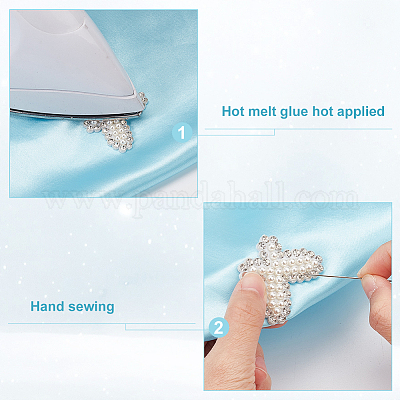 8 шт. 4 стиля аппликации из нетканого материала в виде звезд/цветков/сердец/бабочек DIY-GO0001-71-1