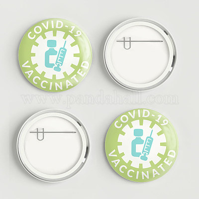 Брошь из белой жести JEWB-WH0012-001-1