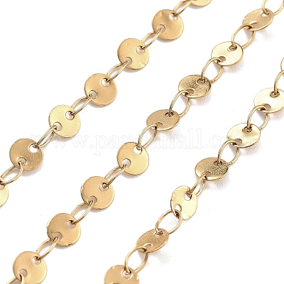 Цепь из нержавеющей стали 304 с вакуумным покрытием PVD CHS-H026-05B-G-1