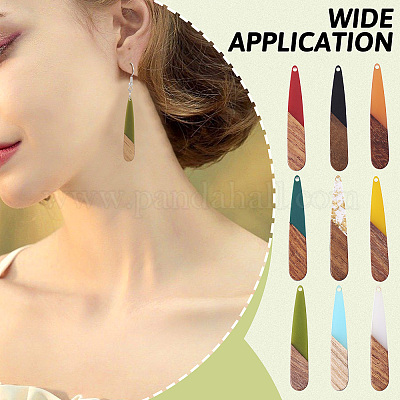 26шт 3 стильные подвески из смолы и орехового дерева RESI-BT0001-04-1