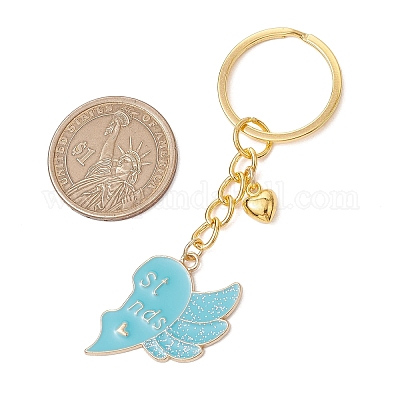 2 шт. брелки с подвесками из эмали и сплава KEYC-JKC01090-1
