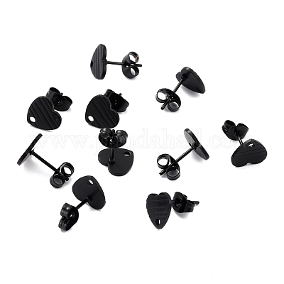 Фурнитура для сережек-гвоздиков из нержавеющей стали 304 STAS-I183-03A-EB-1