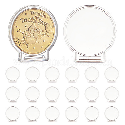 Прозрачная акриловая коробка для памятных монет ODIS-WH0030-96B-1