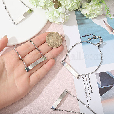 6шт регулируемые браслеты-слайдеры из нержавеющей стали BJEW-CA0001-10-1