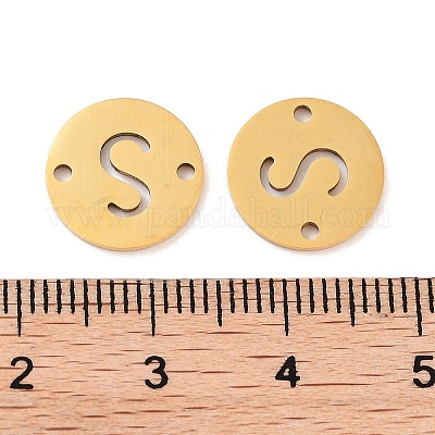 Вакуумное покрытие pvd 201 полые плоские круглые звенья из нержавеющей стали FIND-R149-03S-G-1