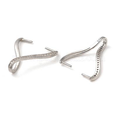 925 стерлинговое серебро с родиевым покрытием STER-NH0001-52P-1