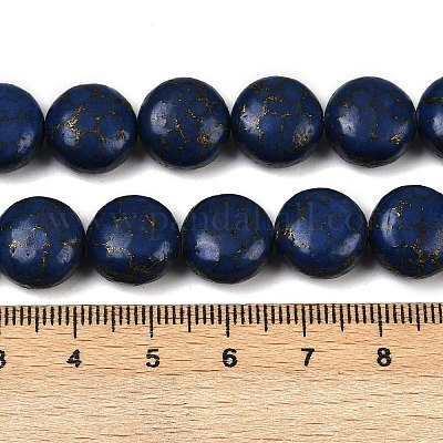Синтетический говлит имитация лазурита бусины G-S393-12A-12mm-1