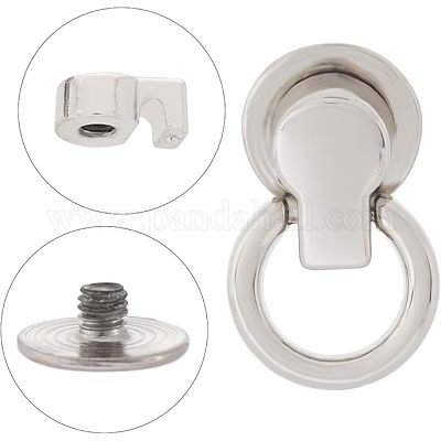 20 комплект двухцветных застежек для подвески сумок из сплава&nbsp;DIY-GF0007-32-1