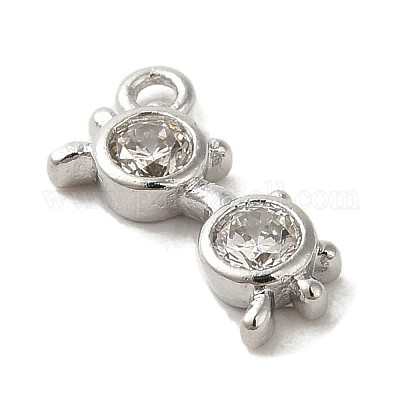 Латунные микро проложить кубического циркония подвески KK-C043-05P-1