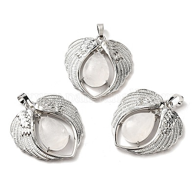 Подвески в форме слезы из натурального кварца KK-K331-02P-07-1