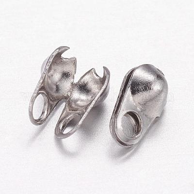 Наконечники бусин из нержавеющей стали марки 304 STAS-E129-04P-1