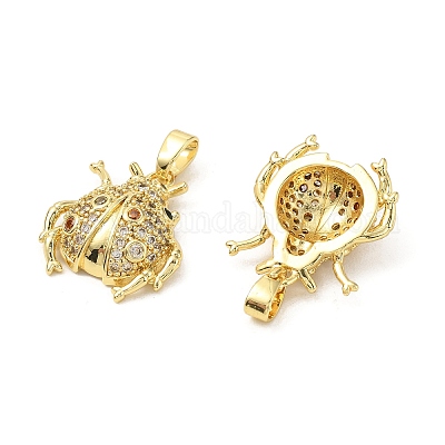 Латунные микро проложить кубического циркония подвески KK-G533-23G-1