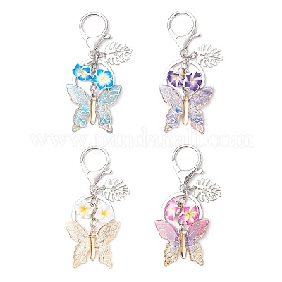 4 шт. прозрачных акриловых подвесных украшений KEYC-JKC01408-1