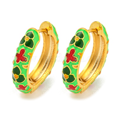 Латунные серьги обруча EJEW-C102-45G-01-1