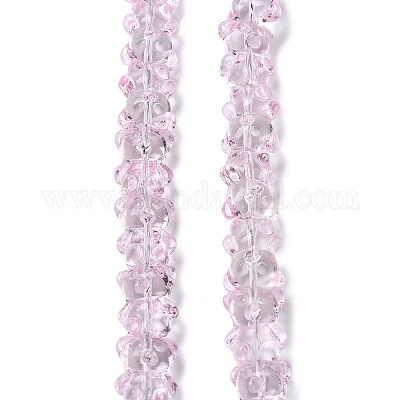 Chapelets de perles en verre électroplaqué&nbsp;EGLA-P063-PL01-1
