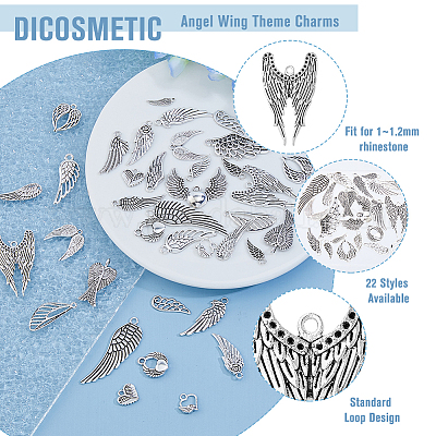 110шт 22 стиля подвески из сплава в тибетском стиле FIND-DC0005-79-1
