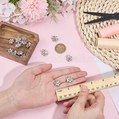 10 шт. пуговицы из сплава с 1 отверстиями BUTT-MA0001-10B-1