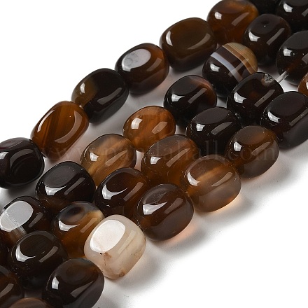 Natural Agate Beads Strands G-H295-A01-03-1