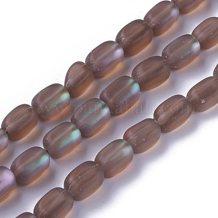 Chapelets de perles en pierre de lune synthétique GLAA-F090B-F08-1