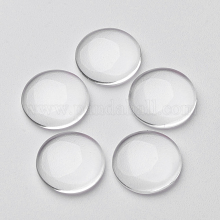 Transparent Dome Glass Cabochons X-GGLA-ZX012-1