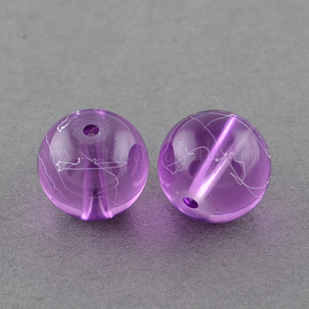 Drawbench Transparent Glass Beads Strands GLAD-Q012-6mm-18-1