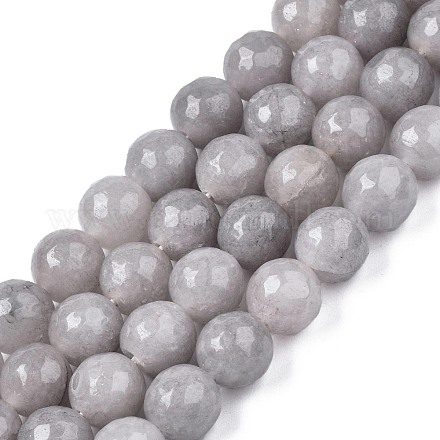 Fili di perline giada bianco naturale G-R346-10mm-10-01-1