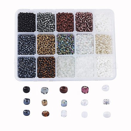 8/0 perles de rocaille en verre SEED-JP0009-01-3mm-1