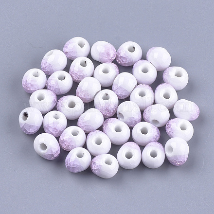 Perles en porcelaine manuelles PORC-S498-21B-1