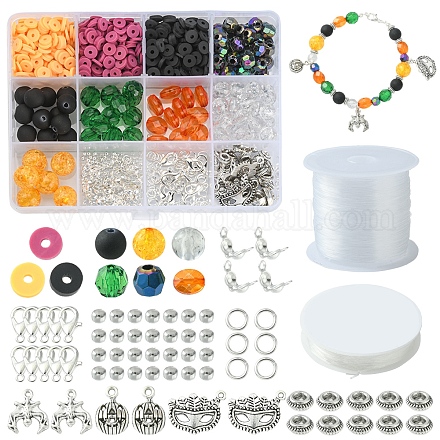 Kit per la creazione di braccialetti di halloween fai da te DIY-FS0004-60-1