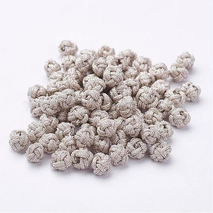 Polyester Weave Beads WOVE-N004-05-1