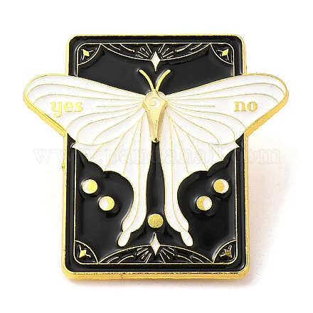 Puntero giratorio mariposa tablero parlante alfileres esmaltados JEWB-M029-10G-01-1