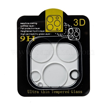 防爆プレミアム強化ガラス  カメラレンズスクリーンプロテクター  電話用に設計  透明  3.55x3.45x0.2cm FIND-C001-05-1