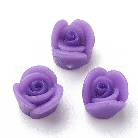 Perles de fleur en pâte polymère manuells CLAY-S089-19A-1