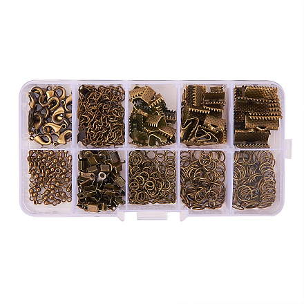 Pandahall elite 1 caja / 440 piezas conjuntos de fornituras de joyería FIND-PH0005-01AB-1