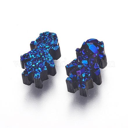 Perlas de resina de piedras preciosas druzy imitación RESI-L026-J03-1