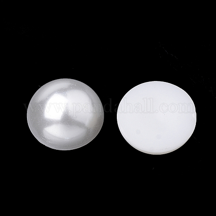 Cabochon di perle finte in plastica ecologica X-MACR-S283-03P-27-1