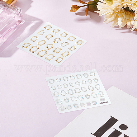 2 шт. 2 наклейки для дизайна ногтей&nbsp;MRMJ-LP0002-91-1