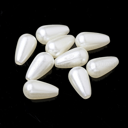 Perles d'imitation perles en plastique ABS OACR-R070-7x15-01-1
