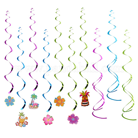 Spirale PVC-Ornamente Party-Szene Layout AJEW-PH0016-11-1
