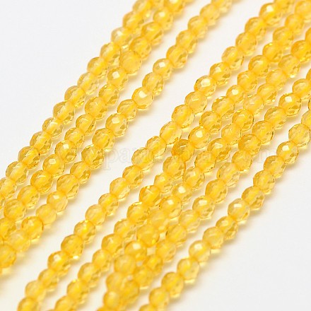 Fili di perle di quarzo piezoelettrico naturale G-A129-3mm-09-1