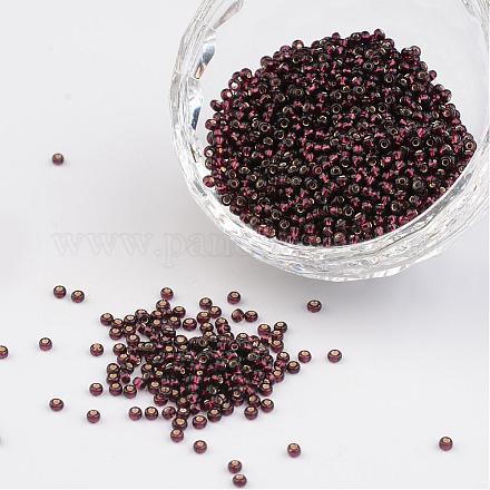 Añil 11/0 redondos abalorios de la semilla de cristal transparente X-SEED-Q007-F57-1