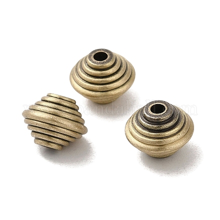 Perles en laiton plaquées sur support de style tibétain KK-Q805-39AB-1