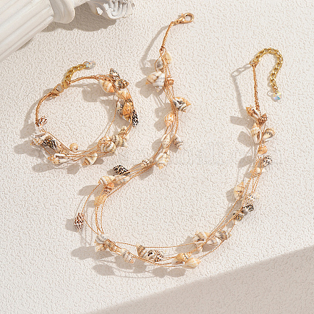 Набор из нескольких браслетов и ожерелий в стиле бохо для женщин MF0861-1