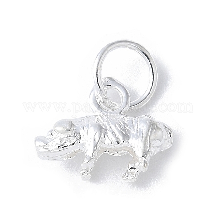 925 подвеска из стерлингового серебра 3d с китайским зодиаком STER-P066-01S-12-1