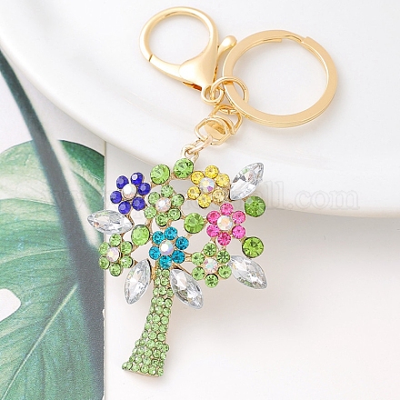 Llaveros de aleación de rhinestone&nbsp;PW-WG37120-03-1