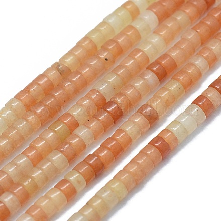 Chapelets de perles en aventurine rouge naturelle G-F631-A11-02-1