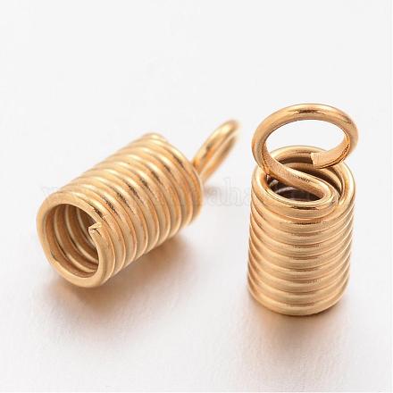Ion Plating(IP) 304 Stainless Steel Coil Cord End STAS-K108-15G-1