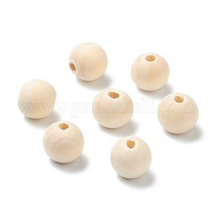Perles en bois naturel non fini WOOD-XCP0001-19G-1
