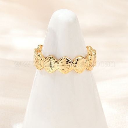 Латунные регулируемые манжеты для женщин RJEW-B132-01A-G-1